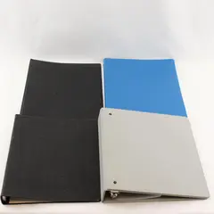 Lot of 4 Assorted 3-Ring Binders 1in 1.5in 2.25in Used