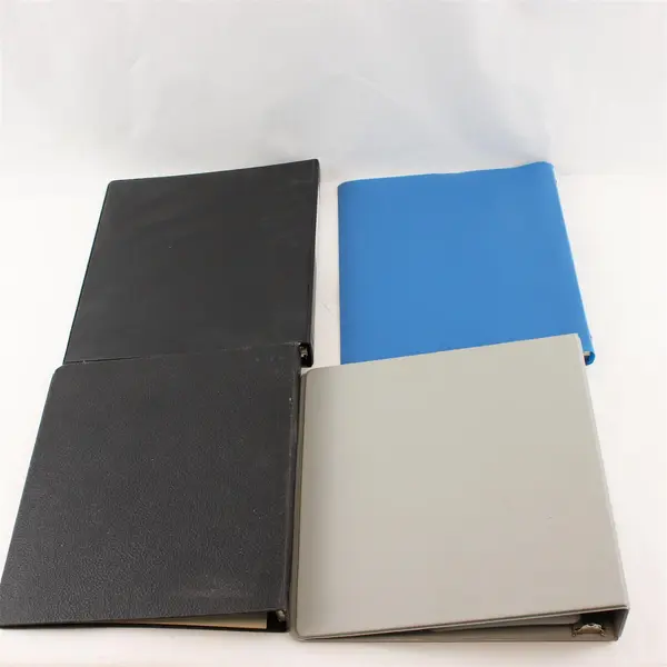 Lot of 4 Assorted 3-Ring Binders 1in 1.5in 2.25in Used