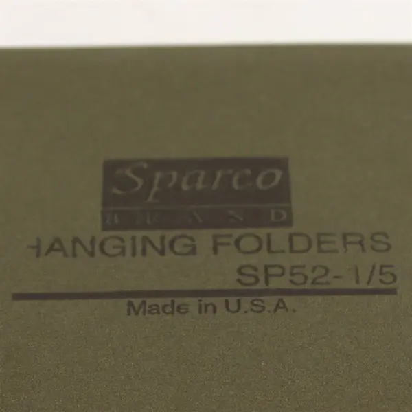 Lot of 17 Sparco SP52-1/5 Dark Green Hanging File Folders