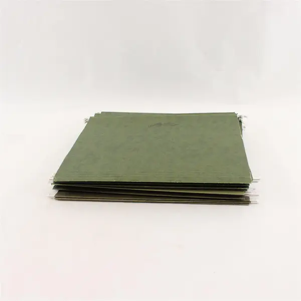 Island Lot of 15 Green Hanging File Folders Letter Size