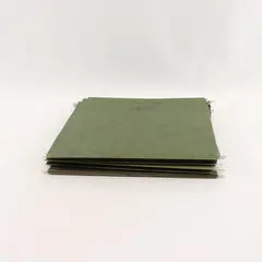 Island Lot of 15 Green Hanging File Folders Letter Size