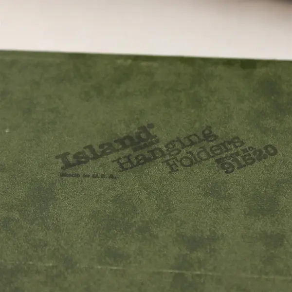 Island Lot of 15 Green Hanging File Folders Letter Size