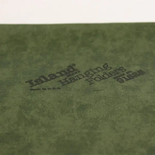 Island Lot of 15 Green Hanging File Folders Letter Size