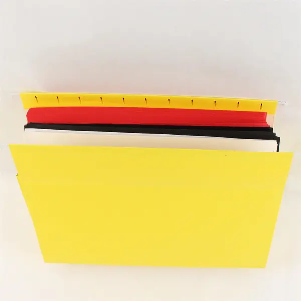 Lot of Construction Paper & Yellow Hanging File Folders Red Black White