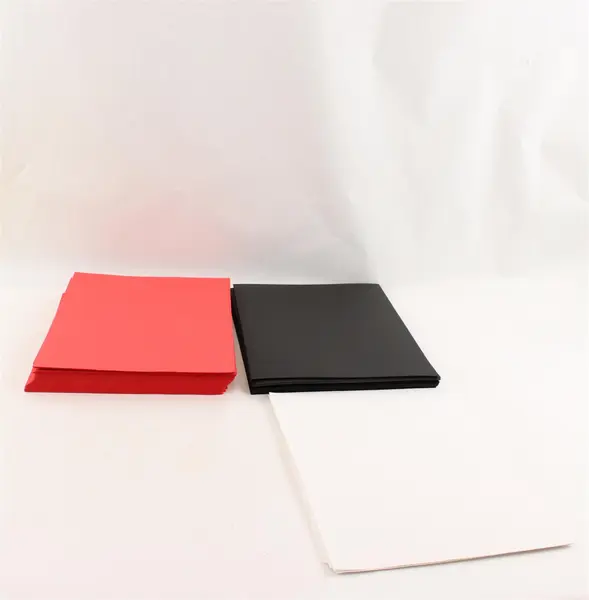 Lot of Construction Paper & Yellow Hanging File Folders Red Black White