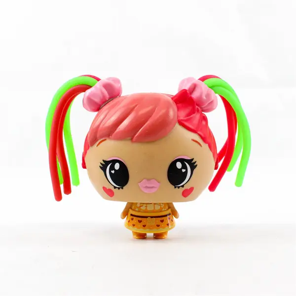 WowWee My Squishy Little Pop Star Play Doll Pink Red Green Hair Used