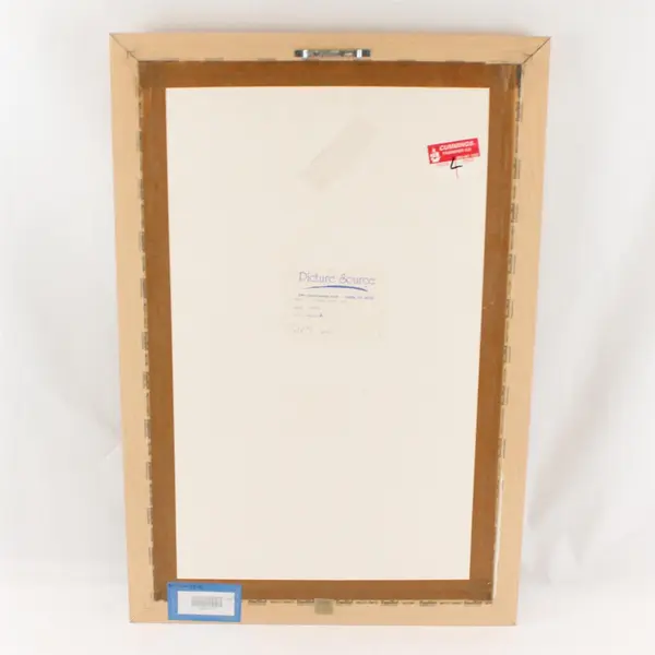 Picture Source Mandarin Chinese Calligraphy 17x25.5 Wood Frame Glass Mat