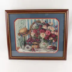 Barbara Mock Victorian Dresser Home Interiors & Gifts Framed 27.25x23.25