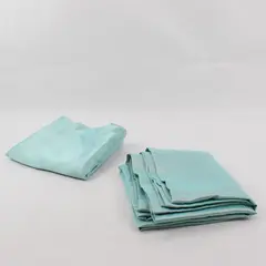 Your Zone Set of 2 Mint Satin Curtain Panels 30" x 63"