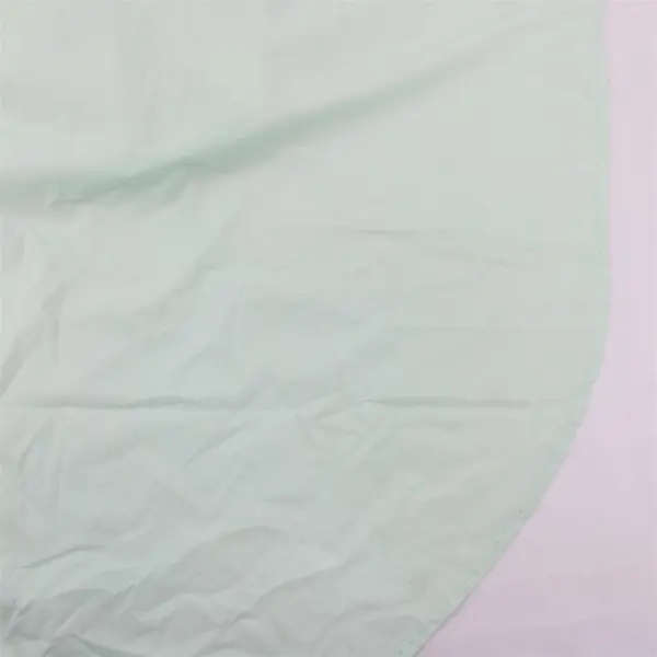 Mint Green Round Tablecloth 66" DIY Fabric Upcycling FLAWED