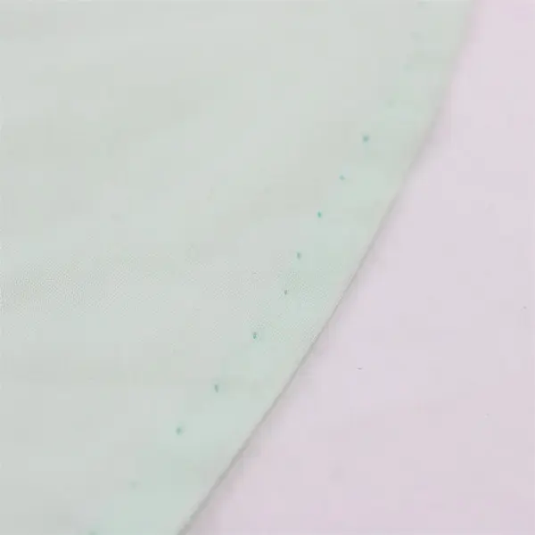 Mint Green Round Tablecloth 66" DIY Fabric Upcycling FLAWED