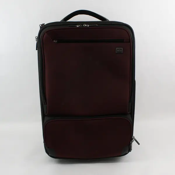 REI 24in Burgundy Soft Shell Roller Suitcase Luggage