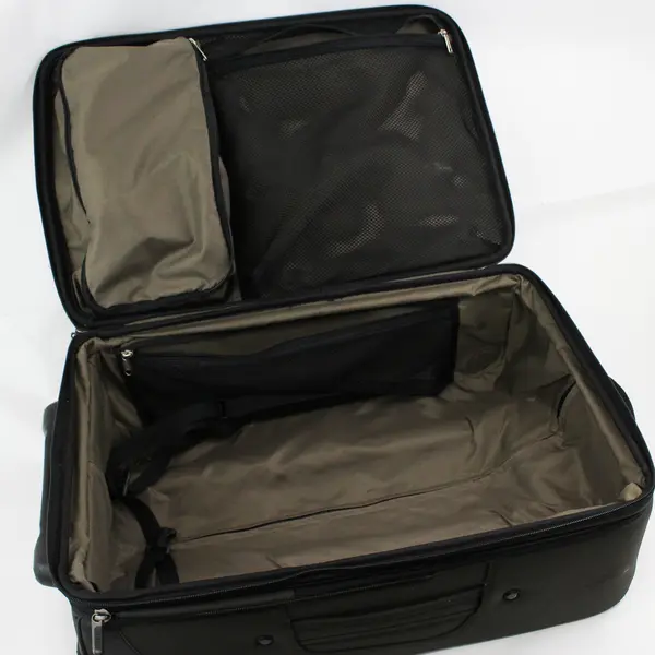REI 24in Burgundy Soft Shell Roller Suitcase Luggage