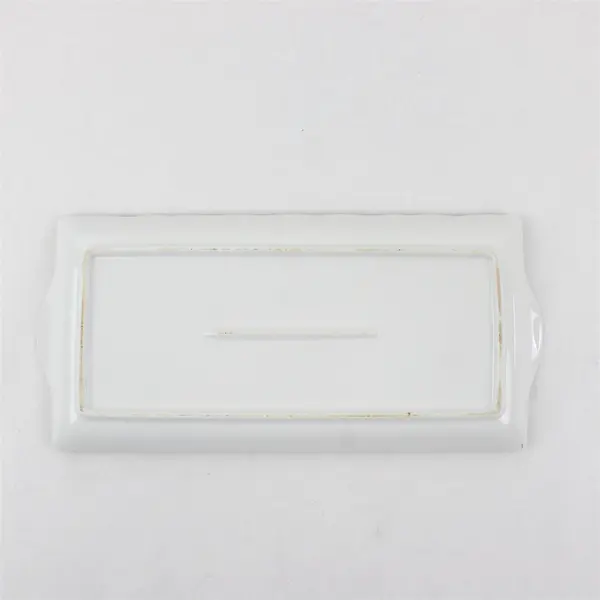 Floral Design Rectangular Ceramic Trinket Dish 11.5"