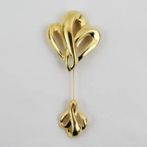 Vintage NAPIER Gold Tone Jabot Pin