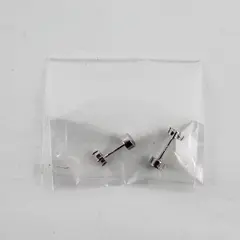 Sterling Silver And Zirconia Stud Earrings