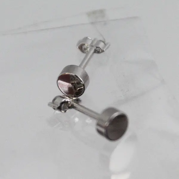 Sterling Silver And Zirconia Stud Earrings
