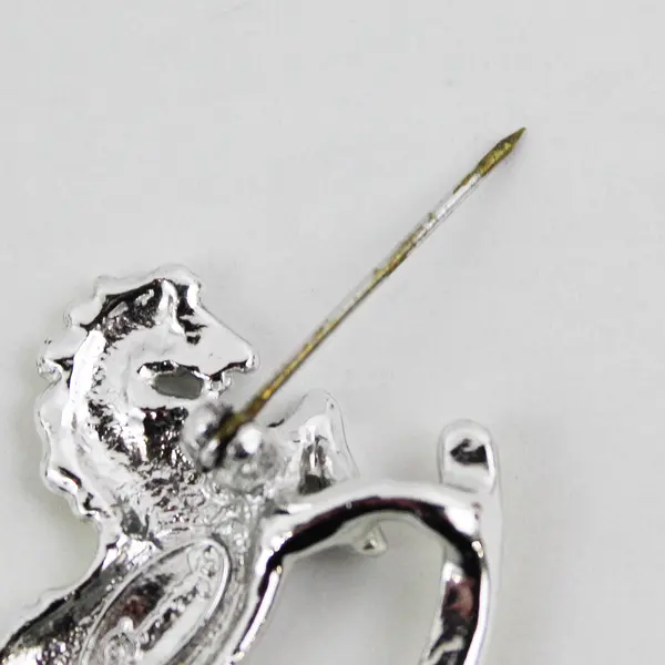 Danecraft Silver & Gold Tone Rocking Horse Brooch 