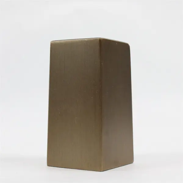 Set of 3 Metal Bronzed Look Furniture Leg Sleeves Covers