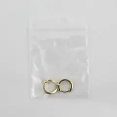 925 Sterling Silver Yellow Gold Tone CZ Huggie Earrings