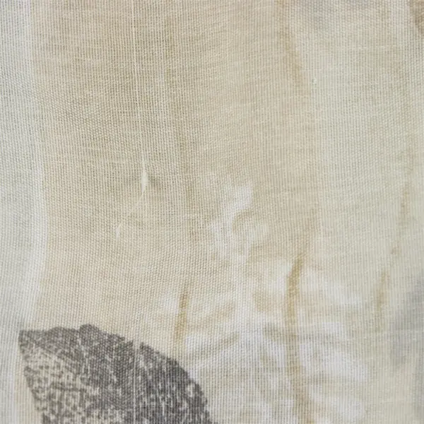 Set of 2 JCPenney Gray and Beige Leaf Print Throw Pillow Covers 25" x 30"