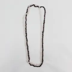 35" Rose Quartz And Garnet Chip Strand Necklace