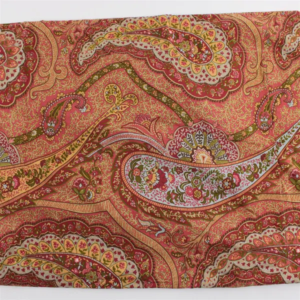 Pottery Barn Multicolor Paisley Pattern Decorative Cotton Pillow Cover 30" x 30"