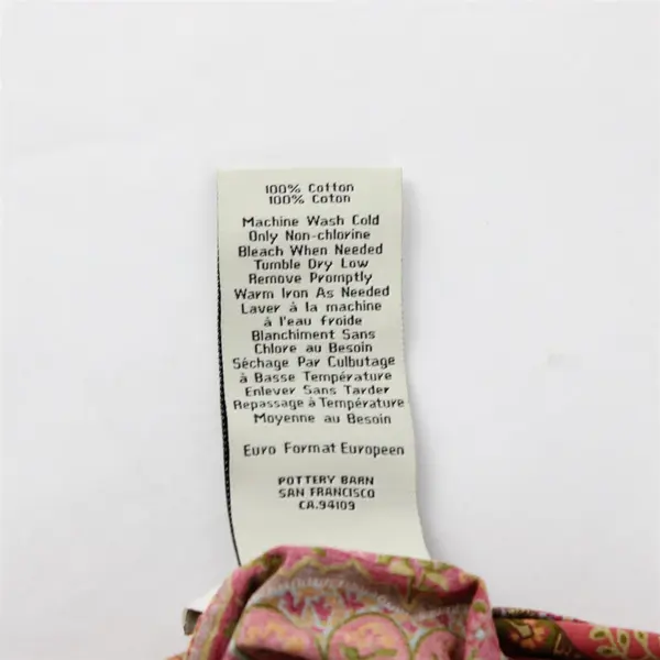 Pottery Barn Multicolor Paisley Pattern Decorative Cotton Pillow Cover 30" x 30"
