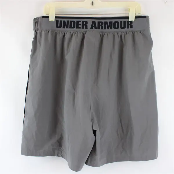 Under Armour Gray Loose Fit Basketball Shorts Men's XL