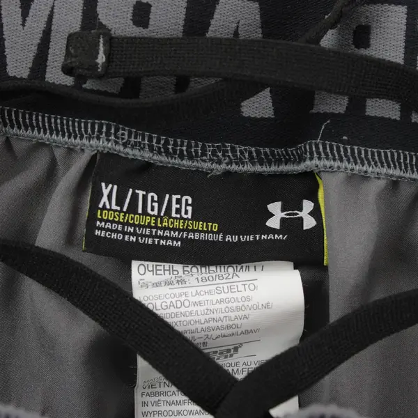 Under Armour Gray Loose Fit Basketball Shorts Men's XL