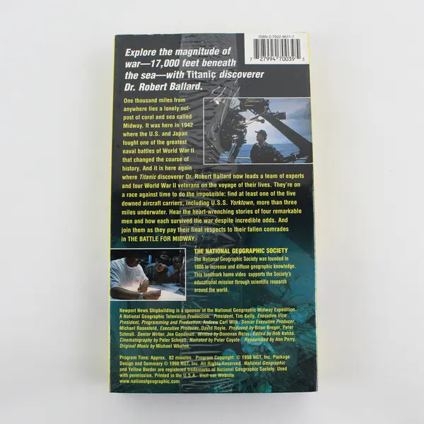 National Geographic Video The Battle For Midway VHS Tape New Sealed Movie 1998