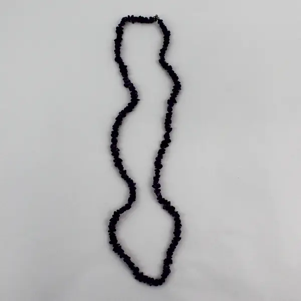 Amethyst Chip Strand Necklace 32"
