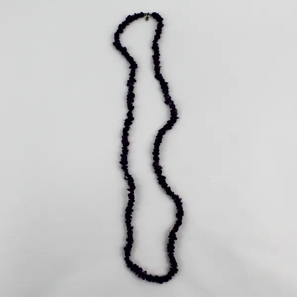 Amethyst Chip Strand Necklace 32"
