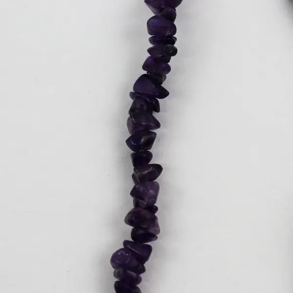 Amethyst Chip Strand Necklace 32"