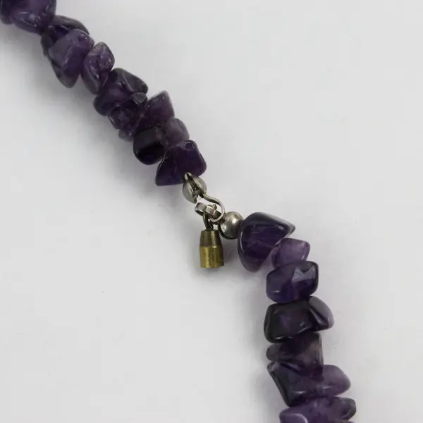Amethyst Chip Strand Necklace 32"