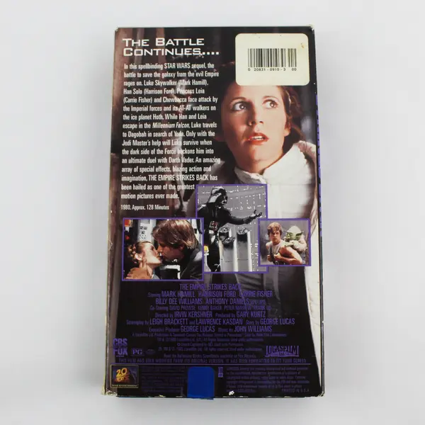 Star Wars The Empire Strikes Back VHS Tape 1995