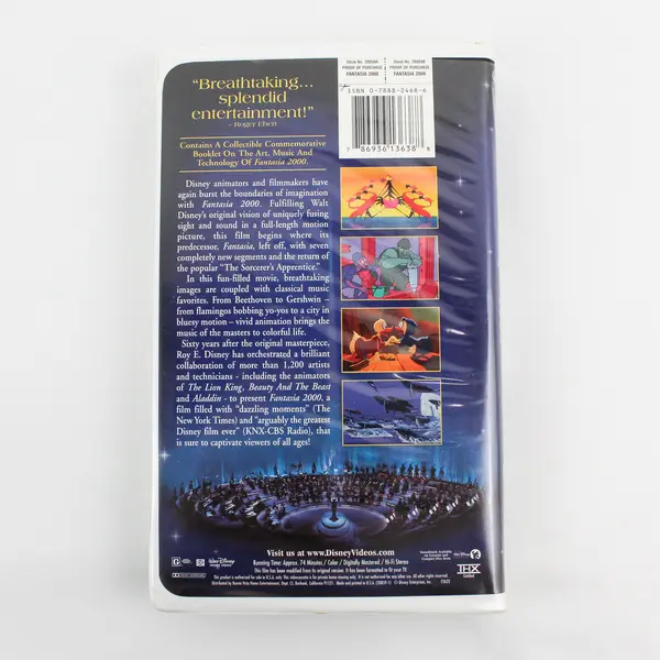 Fantasia 2000 VHS Walt Disney Clamshell Animation Kids Family