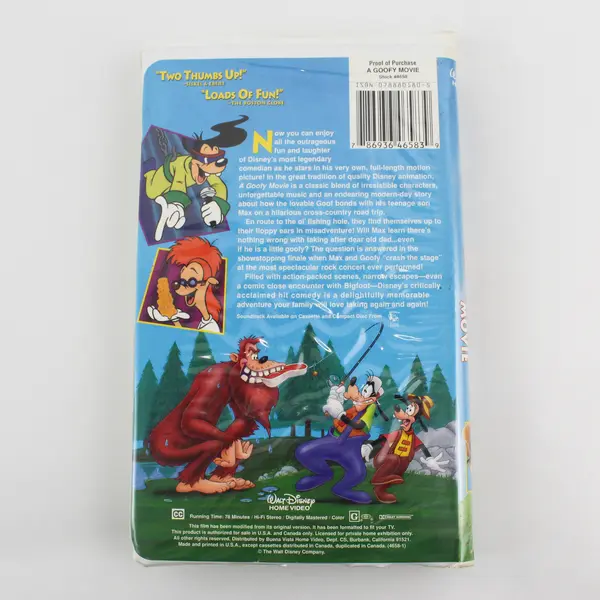 A Goofy Movie VHS Disney 1995 Video Tape Clamshell Used