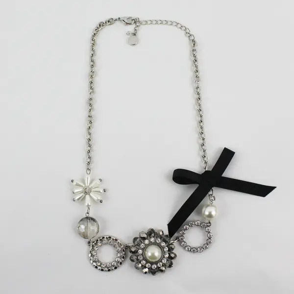 Simply Vera Vera Wang Faux Pearl Rhinestone Beaded Necklace