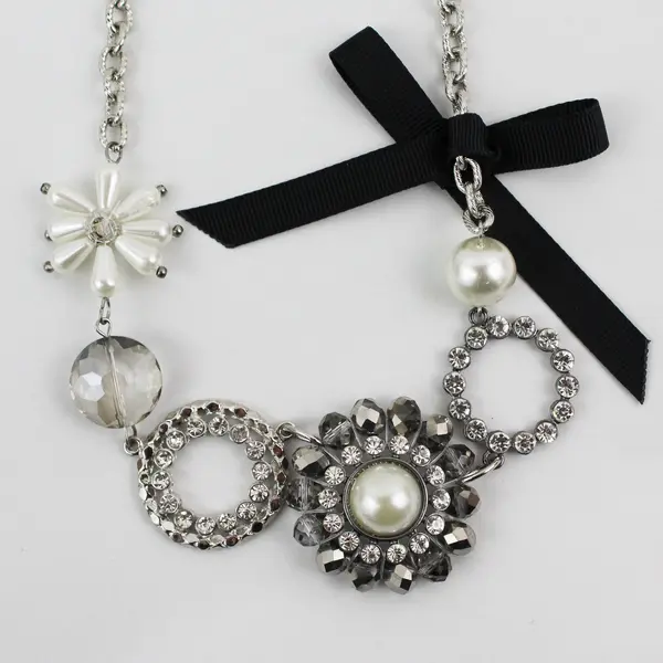 Simply Vera Vera Wang Faux Pearl Rhinestone Beaded Necklace