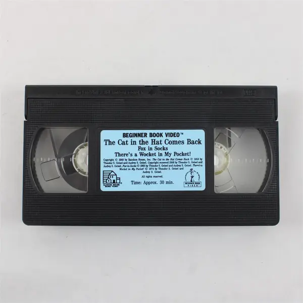 Dr. Seuss The Cat In The Hat Comes Back VHS 1989 Plus 2 More Dr. Seuss Classics