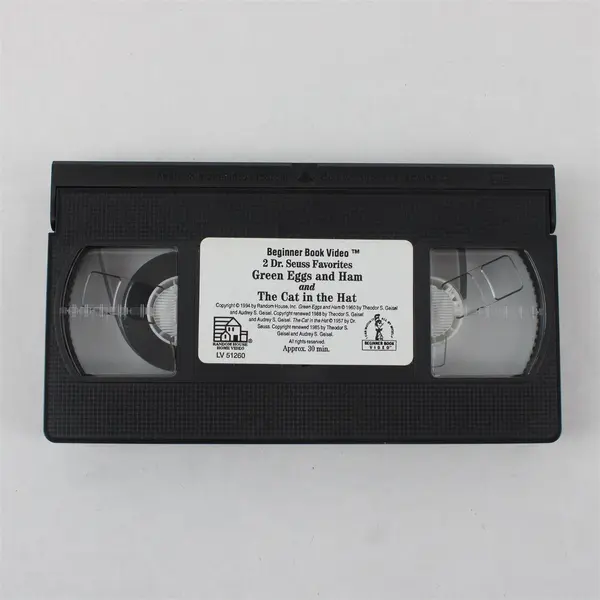 Dr. Seuss Green Eggs and Ham & The Cat in the Hat VHS Tape