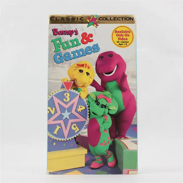 Barney's Fun & Games VHS 1996 Barney Home Video