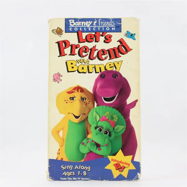 Barney & Friends Collection Let's Pretend with Barney VHS Video Tape Sing Along