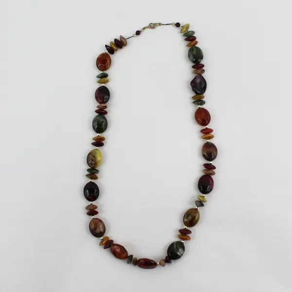 26" Colorful Chunky Gemstone Bead Necklace