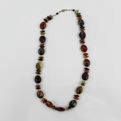 26" Colorful Chunky Gemstone Bead Necklace
