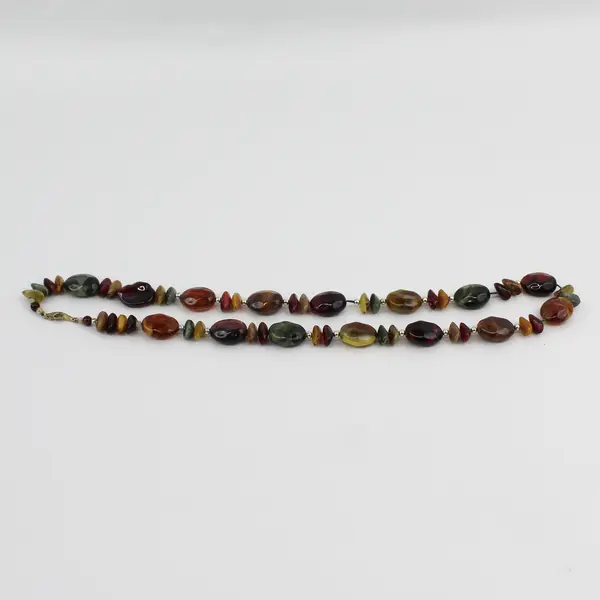 26" Colorful Chunky Gemstone Bead Necklace