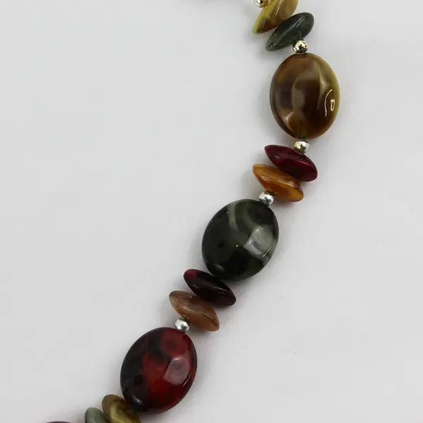 26" Colorful Chunky Gemstone Bead Necklace
