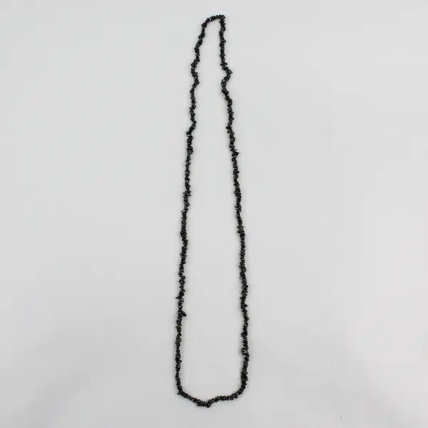 35 Inch Hematite Chip Strand Necklace