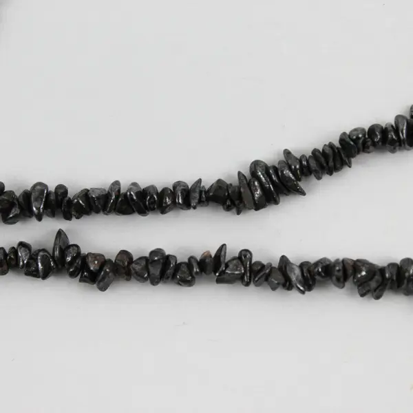 35 Inch Hematite Chip Strand Necklace